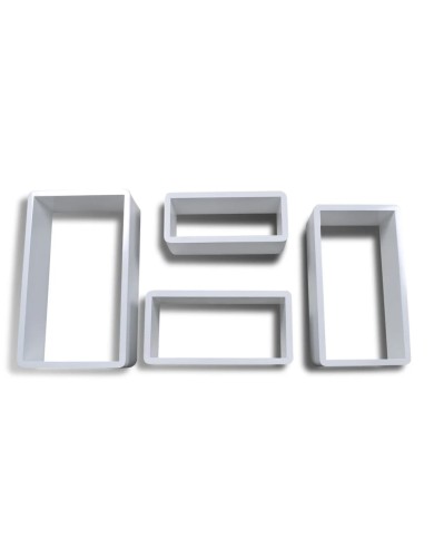 Etagères Design Murale 4 Cubes blanc