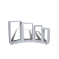 Etagères Design Murale 4 Cubes blanc