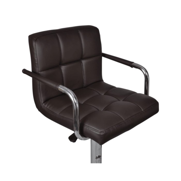 Tabourets de bar 2 pcs Marron Similicuir