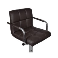 Tabourets de bar 2 pcs Marron Similicuir