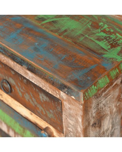 Table de coin avec 1 tiroir et 1 porte Bois de récupération 