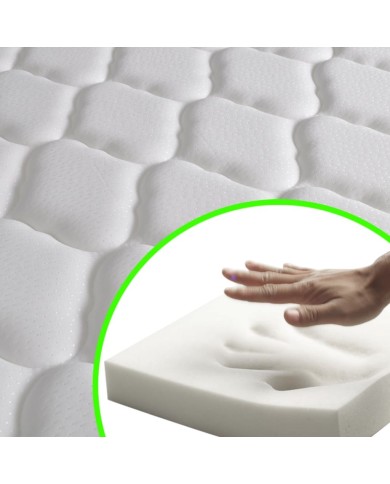 Matelas en mousse à mémoire de forme 200 x 160 x 17 cm 