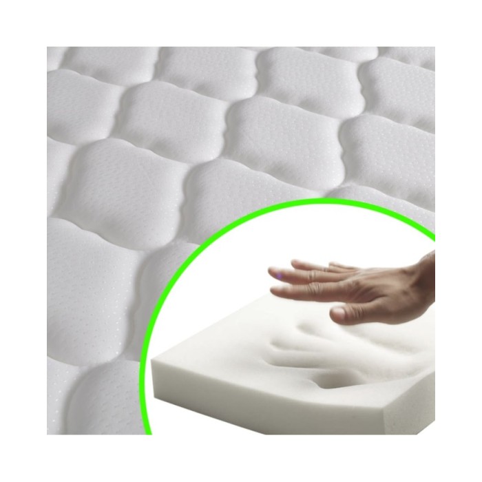 Matelas en mousse à mémoire de forme 200 x 160 x 17 cm 