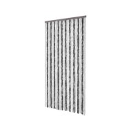 Moustiquaire Gris et blanc 100x220 cm Chenille 