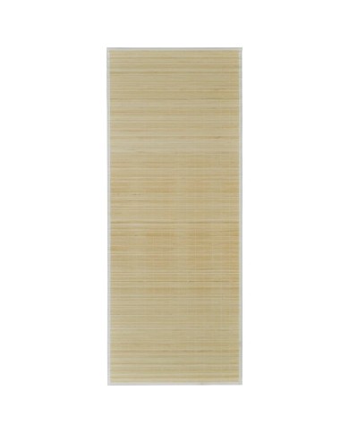 Tapis en bambou naturel à latte Rectangulaire 150 x 200 cm