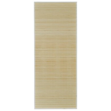 Tapis en bambou naturel à latte Rectangulaire 150 x 200 cm