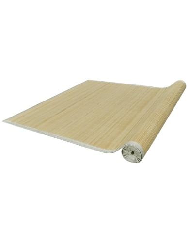 Tapis en bambou naturel à latte Rectangulaire 150 x 200 cm