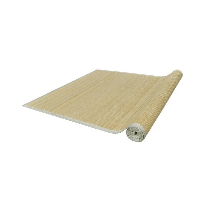 Tapis en bambou naturel à latte Rectangulaire 150 x 200 cm
