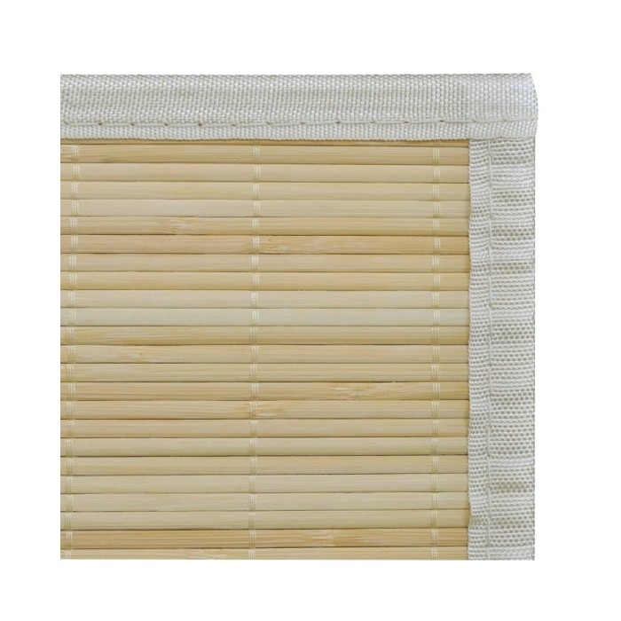 Tapis en bambou naturel à latte Rectangulaire 150 x 200 cm