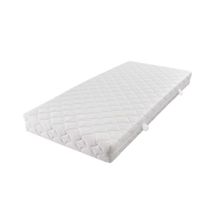 Matelas avec housse lavable 200 x 180 x 17 cm 