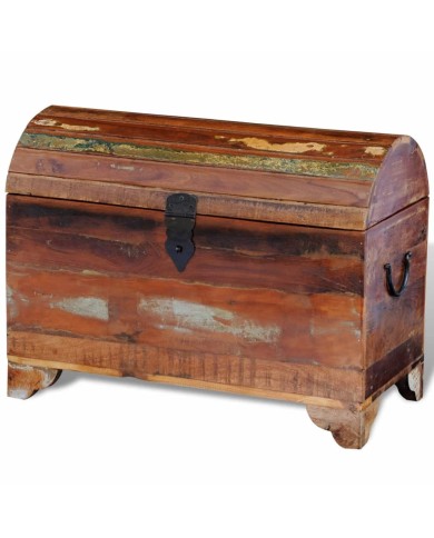 Coffre de rangement Bois de récupération massif 