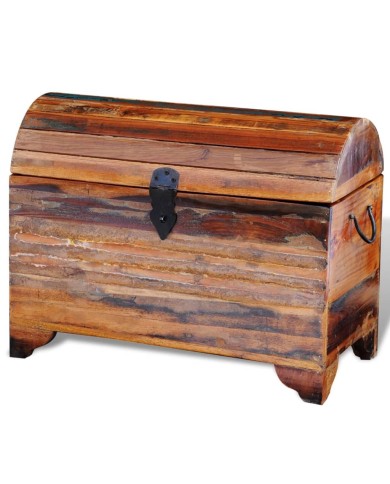 Coffre de rangement Bois de récupération massif 