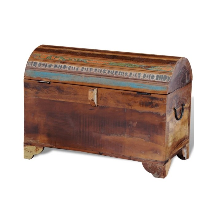 Coffre de rangement Bois de récupération massif 