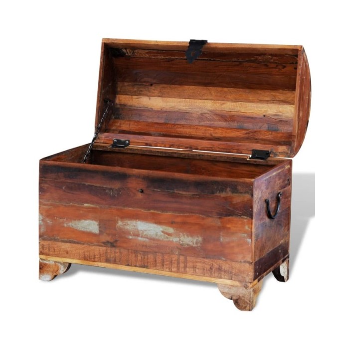 Coffre de rangement Bois de récupération massif 