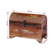 Coffre de rangement Bois de récupération massif 