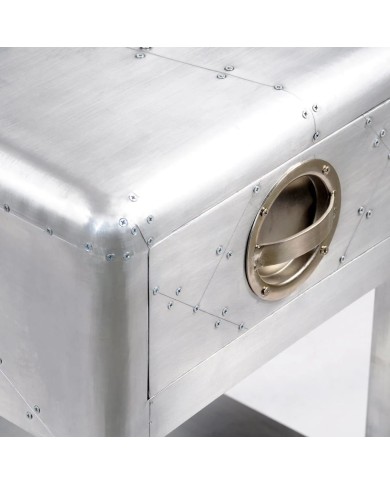 Table de coin avec 1 tiroir vintage Style d'aviation 
