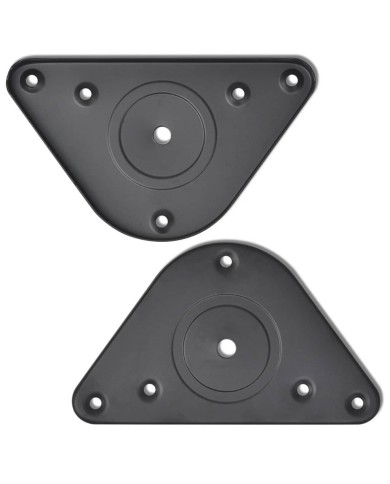 4 pieds de table réglables en hauteur Noir 1100 mm