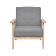 Fauteuil Gris clair Tissu