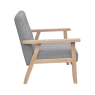 Fauteuil Gris clair Tissu