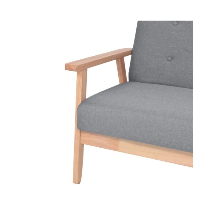 Fauteuil Gris clair Tissu
