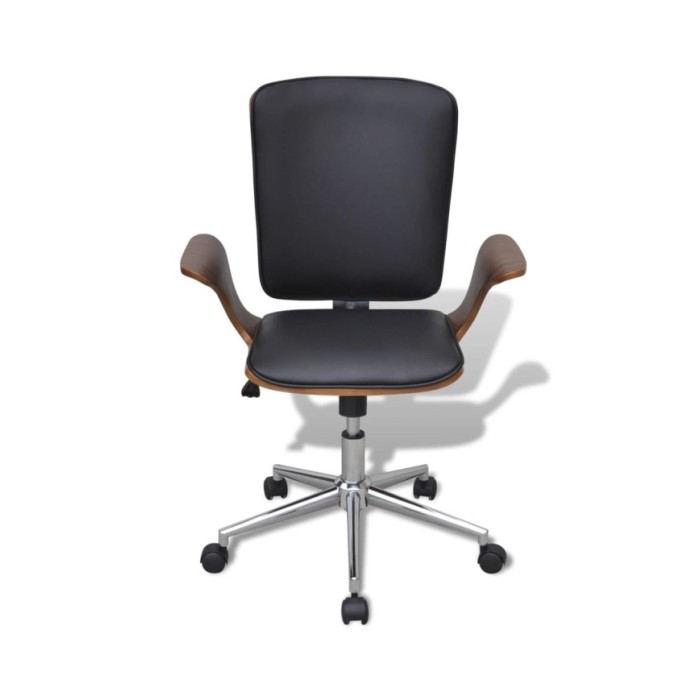 Chaises de salle à manger cantilever 2 pcs Noir Similicuir