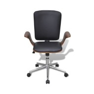 Chaises de salle à manger cantilever 2 pcs Noir Similicuir