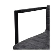 Chaises de salle à manger cantilever 2 pcs Noir Similicuir