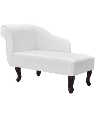 Chaise longue Blanc Similicuir