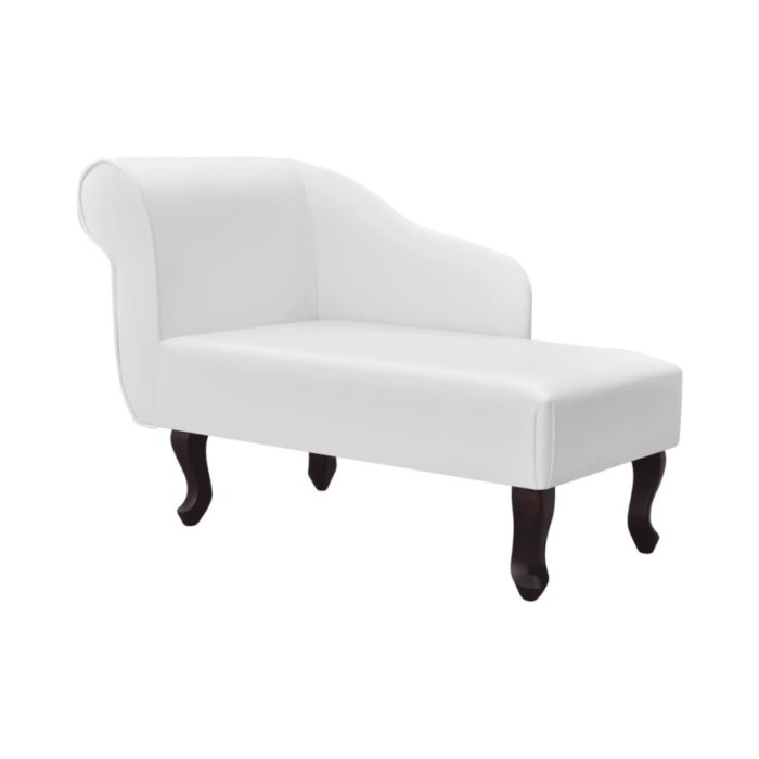 Chaise longue Blanc Similicuir