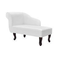 Chaise longue Blanc Similicuir