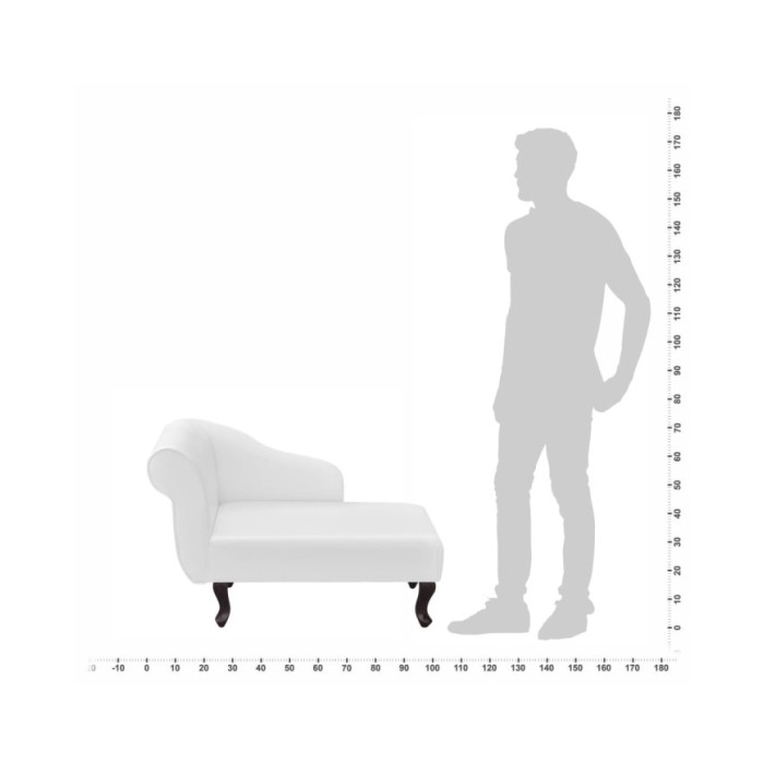 Chaise longue Blanc Similicuir