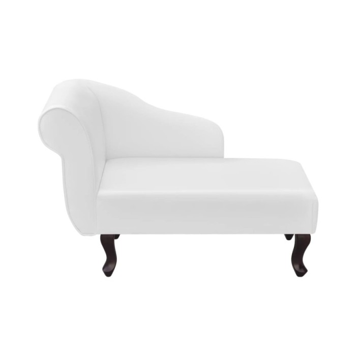 Chaise longue Blanc Similicuir
