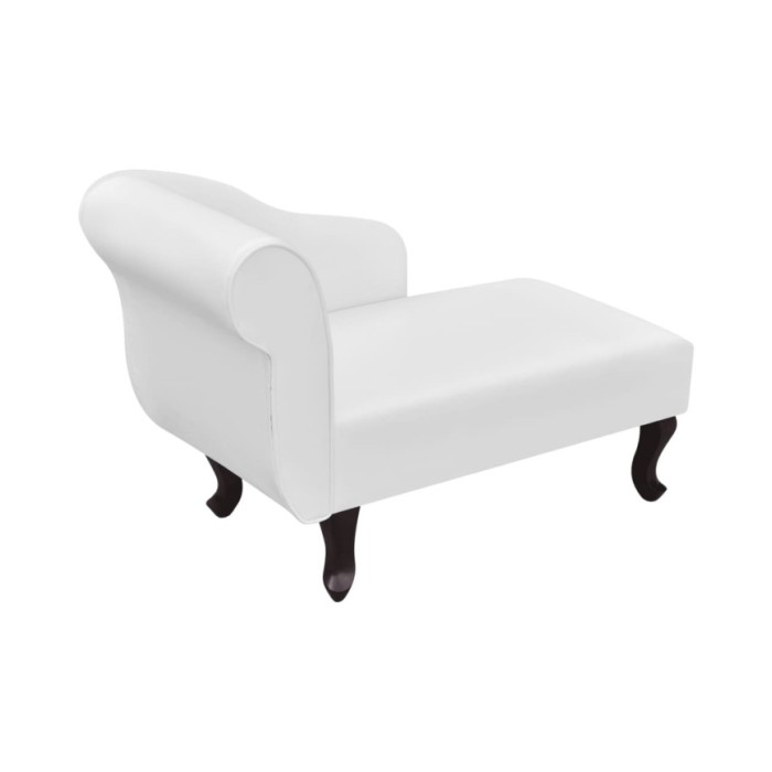 Chaise longue Blanc Similicuir