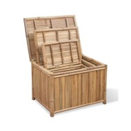 Boîte de rangement 3 pcs Bambou 