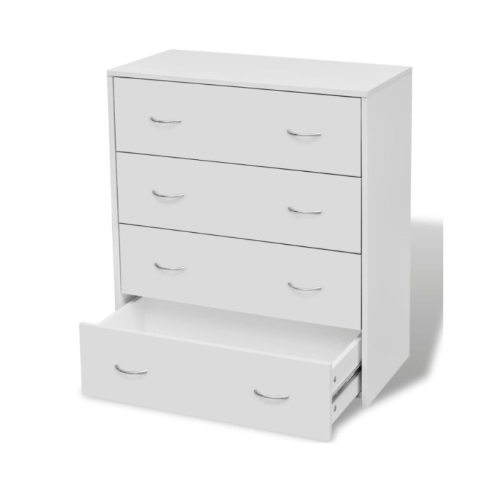 Buffet avec 4 tiroirs 60 x 30,5 x 71 cm Blanc 
