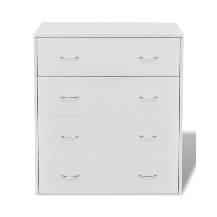 Buffet avec 4 tiroirs 60 x 30,5 x 71 cm Blanc 