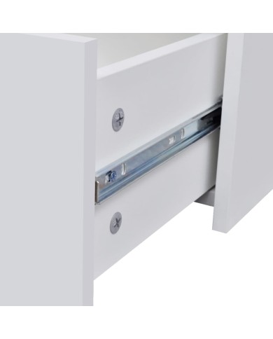 Buffet avec 4 tiroirs 60 x 30,5 x 71 cm Blanc 