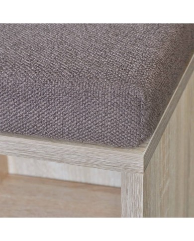 Banc de rangement à chaussures 10 compartiments Couleur chêne