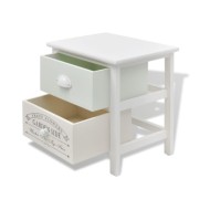 Table de chevet en style français 2 pcs Bois 