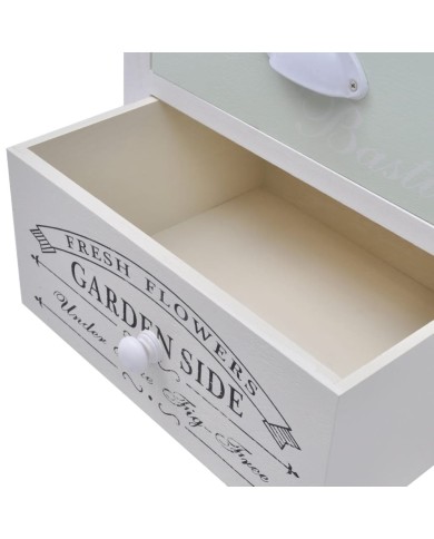 Table de chevet en style français 2 pcs Bois 