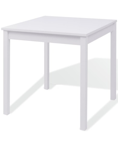 Ensemble de salle à manger trois pièces Pinède Blanc