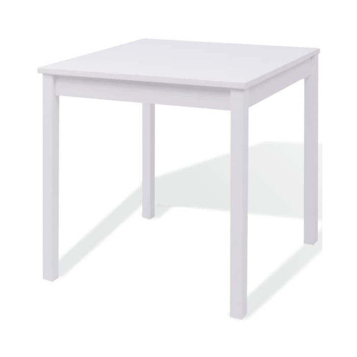 Ensemble de salle à manger trois pièces Pinède Blanc