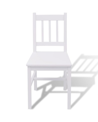 Ensemble de salle à manger trois pièces Pinède Blanc