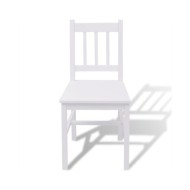 Ensemble de salle à manger trois pièces Pinède Blanc