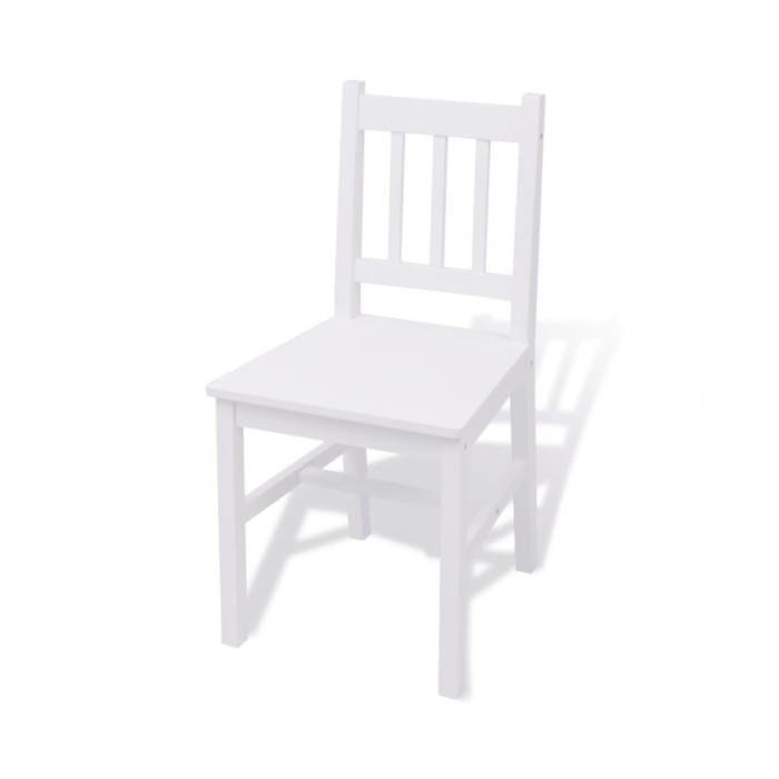 Ensemble de salle à manger trois pièces Pinède Blanc