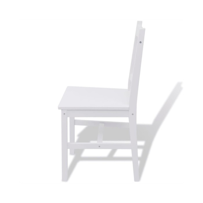 Ensemble de salle à manger trois pièces Pinède Blanc