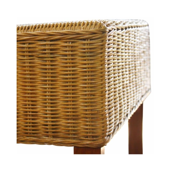 Chaises de salle à manger 2 pcs Marron Rotin naturel