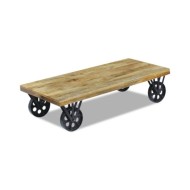 Table basse en bois de manguier 120 x 60 x 30 cm