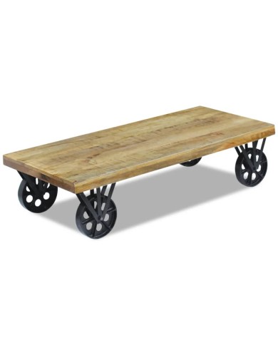 Table basse en bois de manguier 120 x 60 x 30 cm