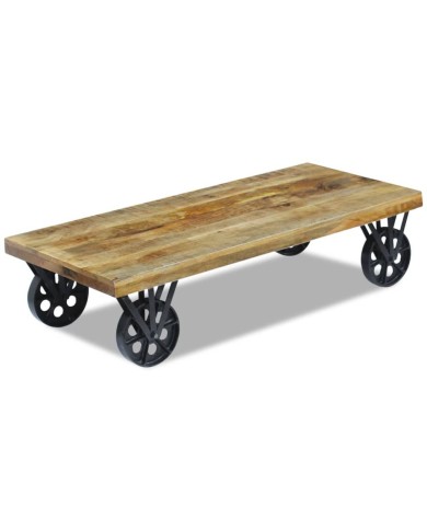 Table basse en bois de manguier 120 x 60 x 30 cm